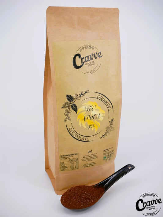 Drinking Chocolate Powder 35% - West Africa (Vegan/Dairy-Free)